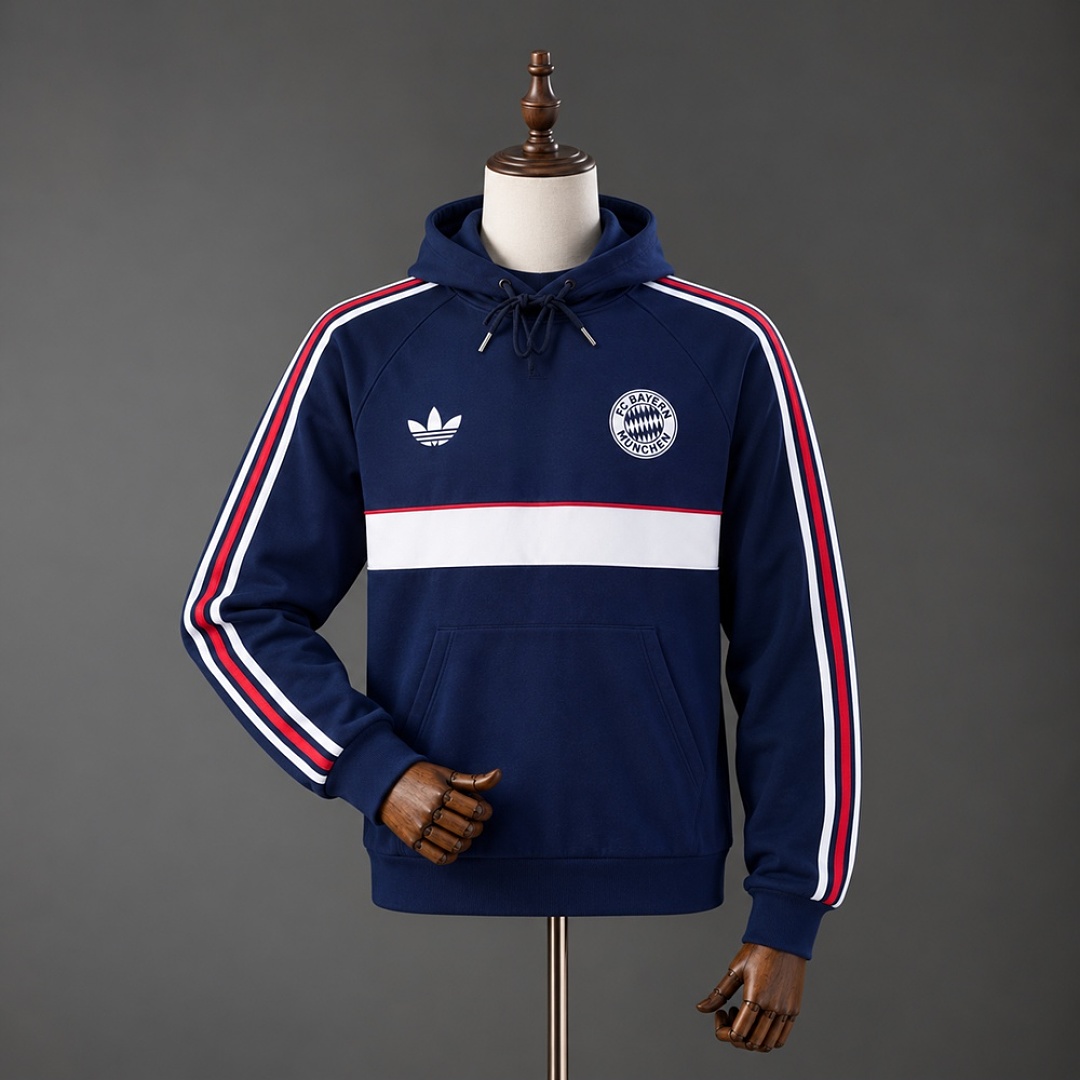Bayern Munich 26/27 Hooded - Dark Blue S-XXL