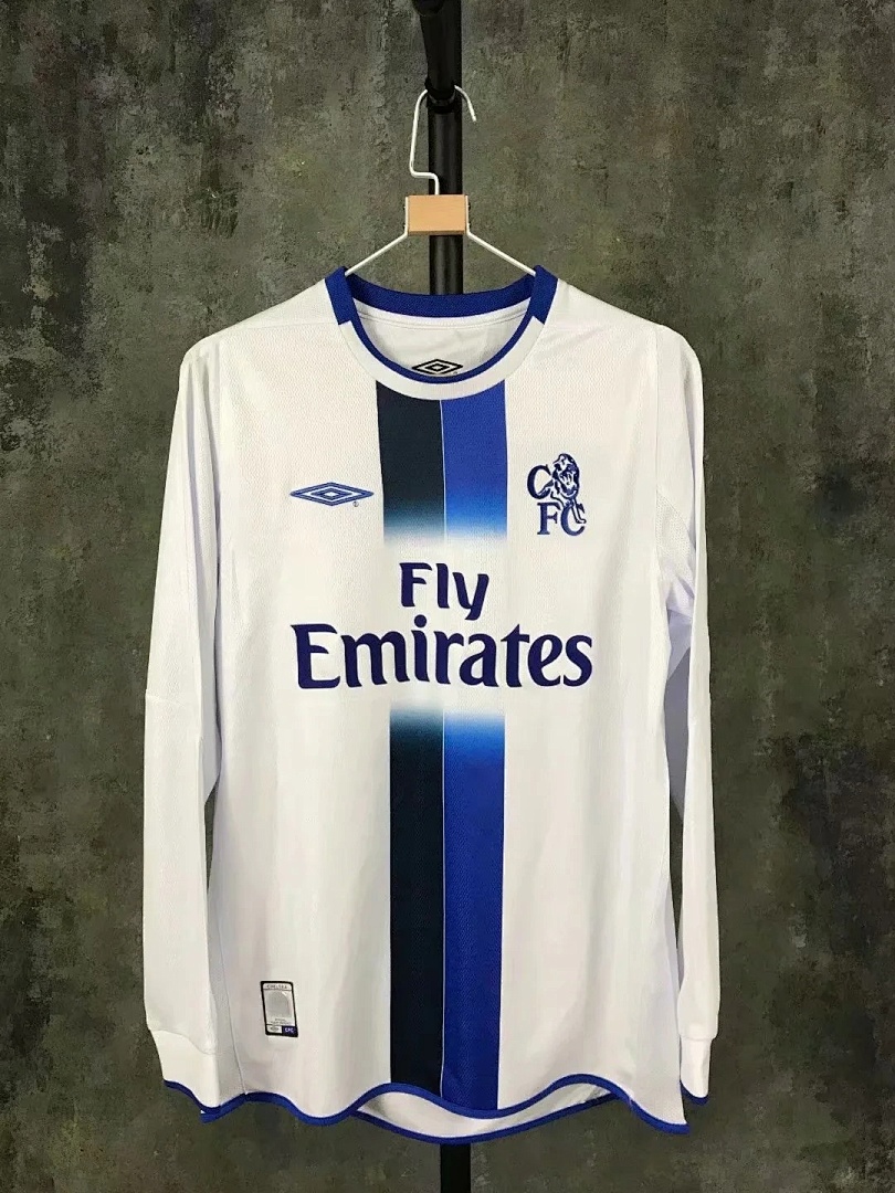 2003-05 Chelsea white retro long sleeve