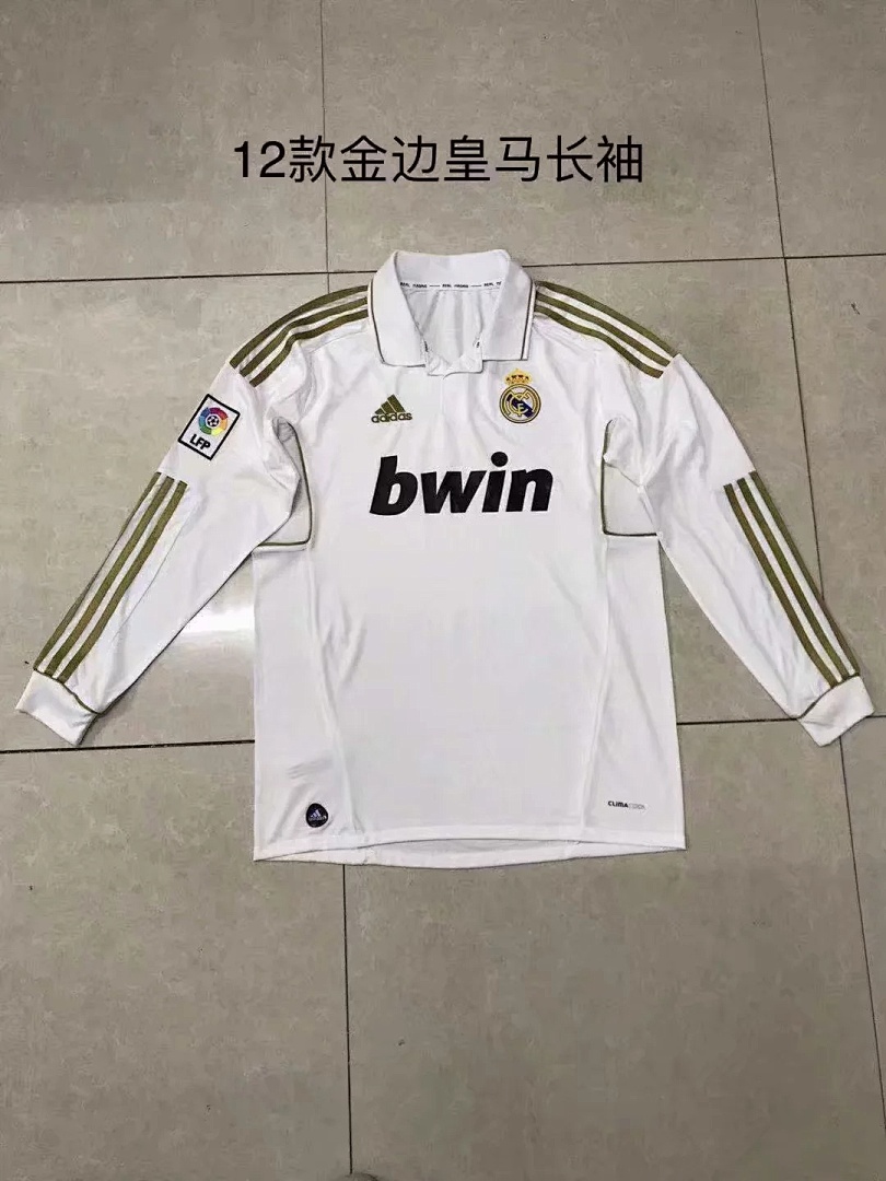 2012 Real Madrid white long sleeves