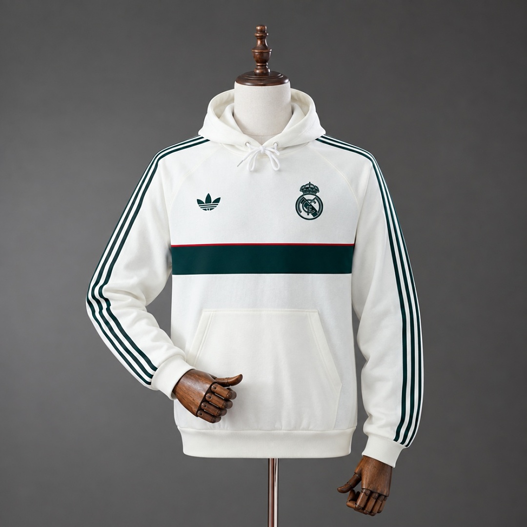 Real Madrid 26/27 Hoodie - White S-XXL