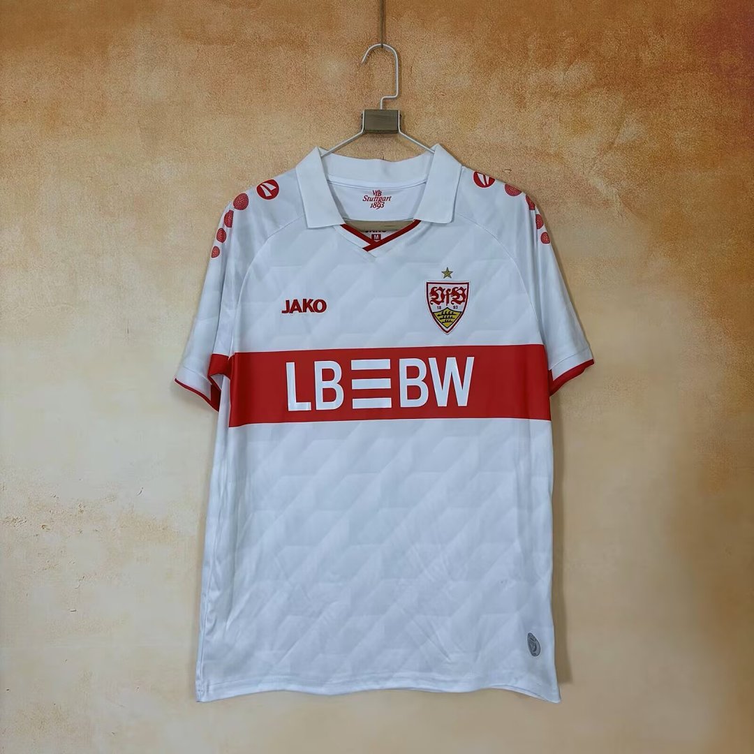 Stuttgart Home Soccer Jersey 26 27-boom