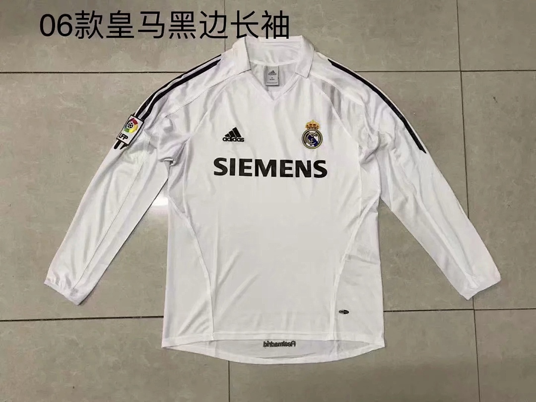 2006 Real Madrid white long sleeves