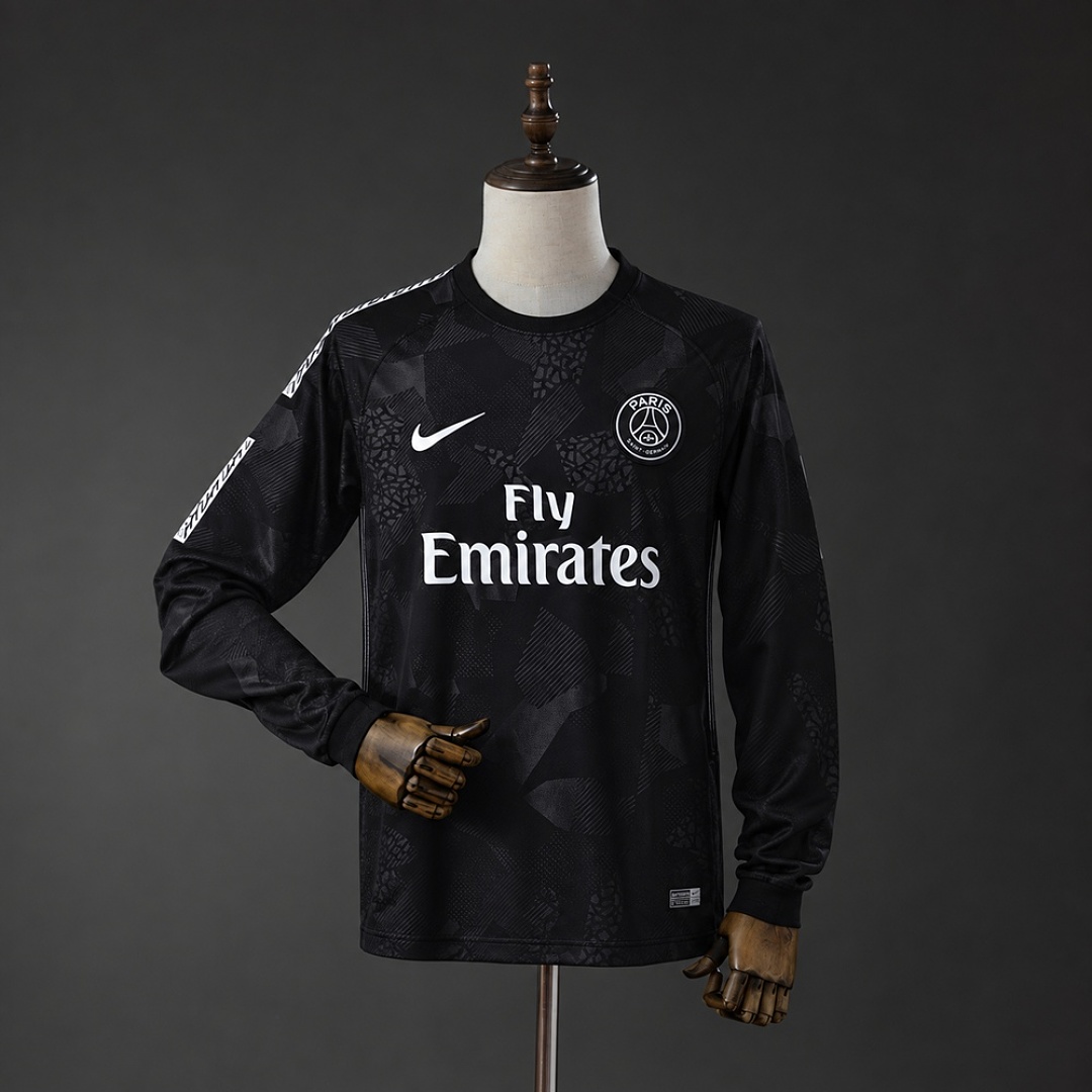 PSG 17/18 Third Away Long-Sleeves Retro Jersey S-XXL