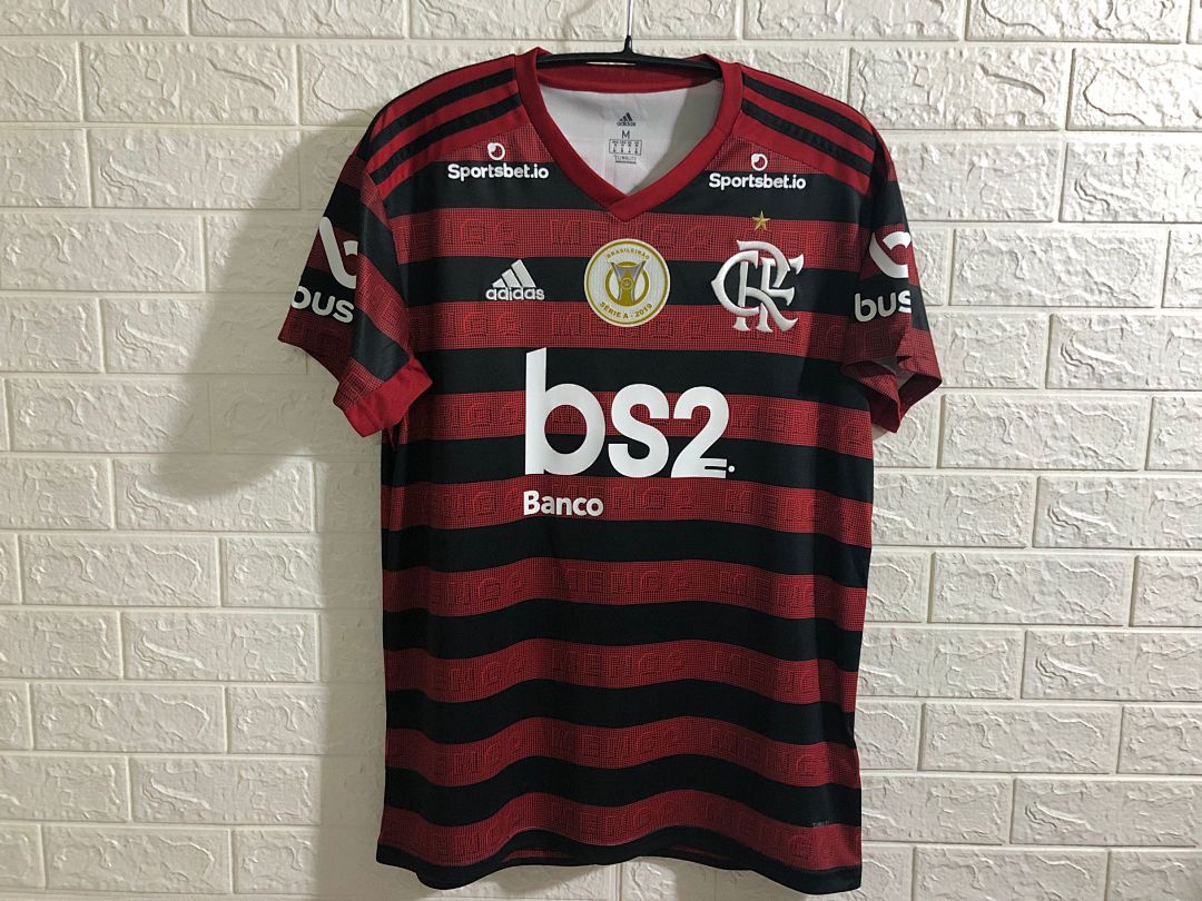 Flamengo home 2019 new sponsor +2019 champion