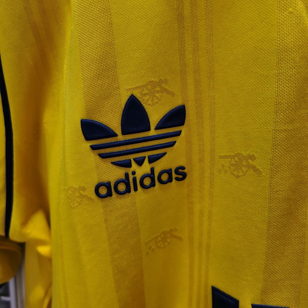 1986-88 Arsenal away yellow retro