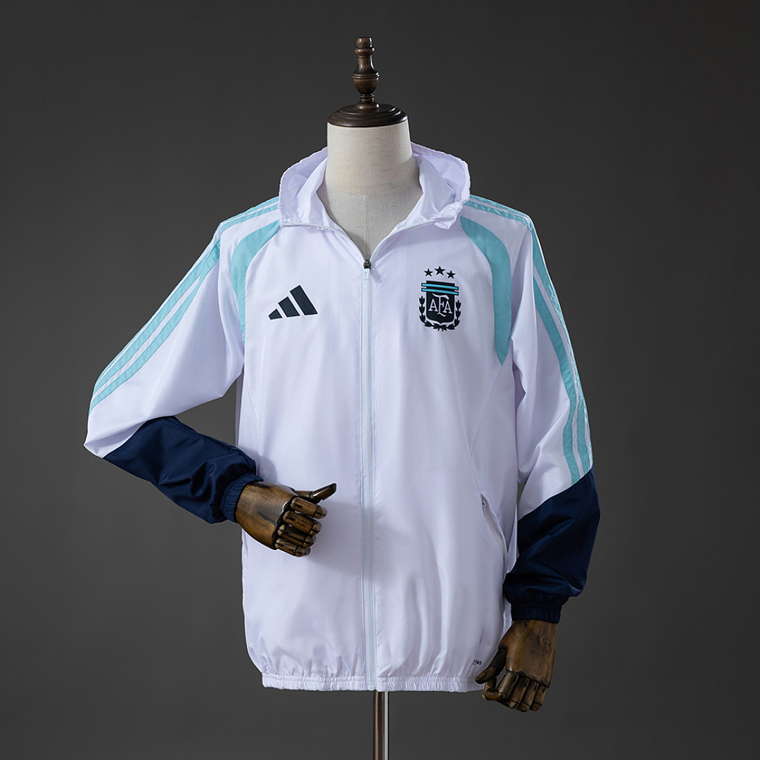 Argentina 2026 All Weather Jacket Windbreaker - White S-XXL